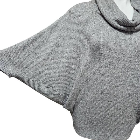 Vintage Korye cowl neck dolman tunic sweater lagenlook small gray - Picture 2 of 8